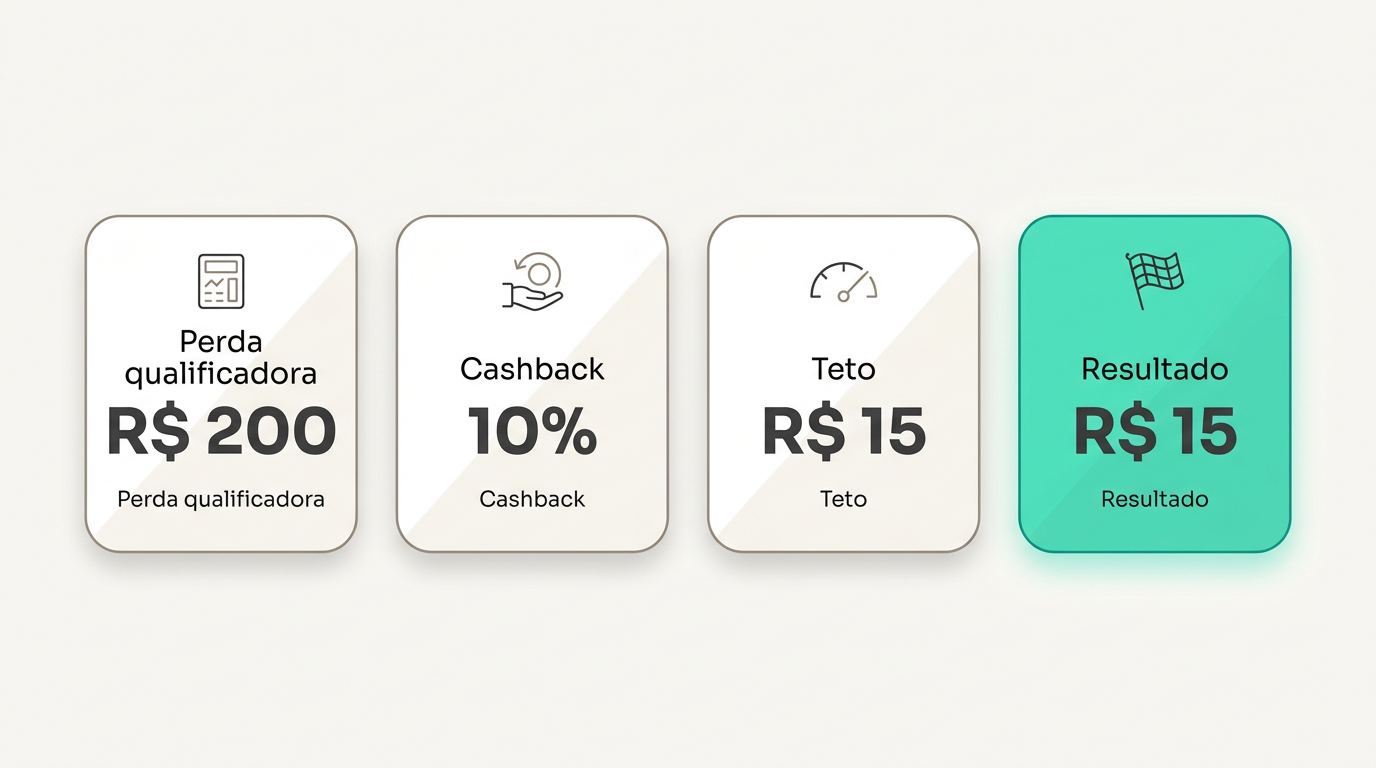 Cashback e reembolso de perdas